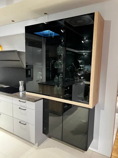 Nobilia Touch Inselküche Steingrau